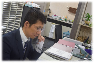 会社帰社・書類整理
